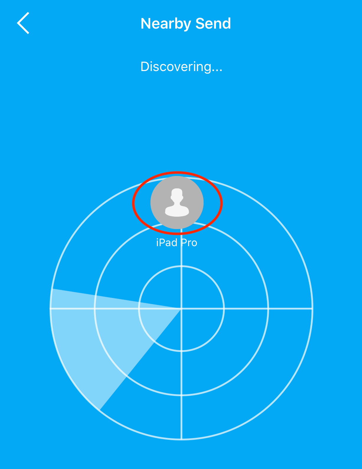 Selecting a nearby device